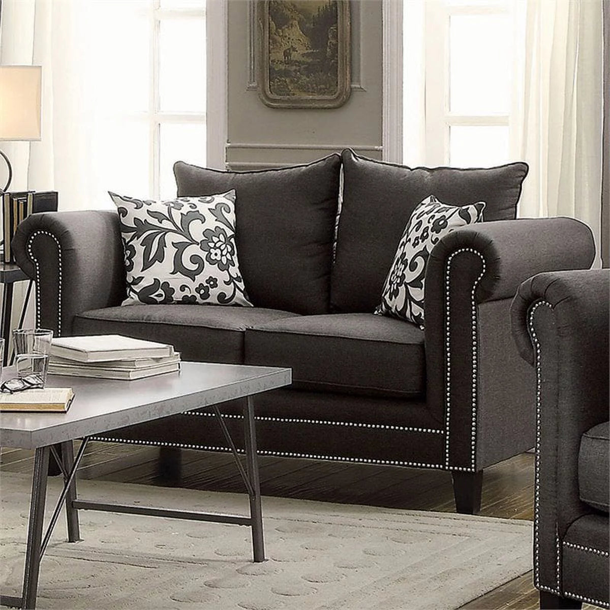 Charcoal Loveseat Y1776