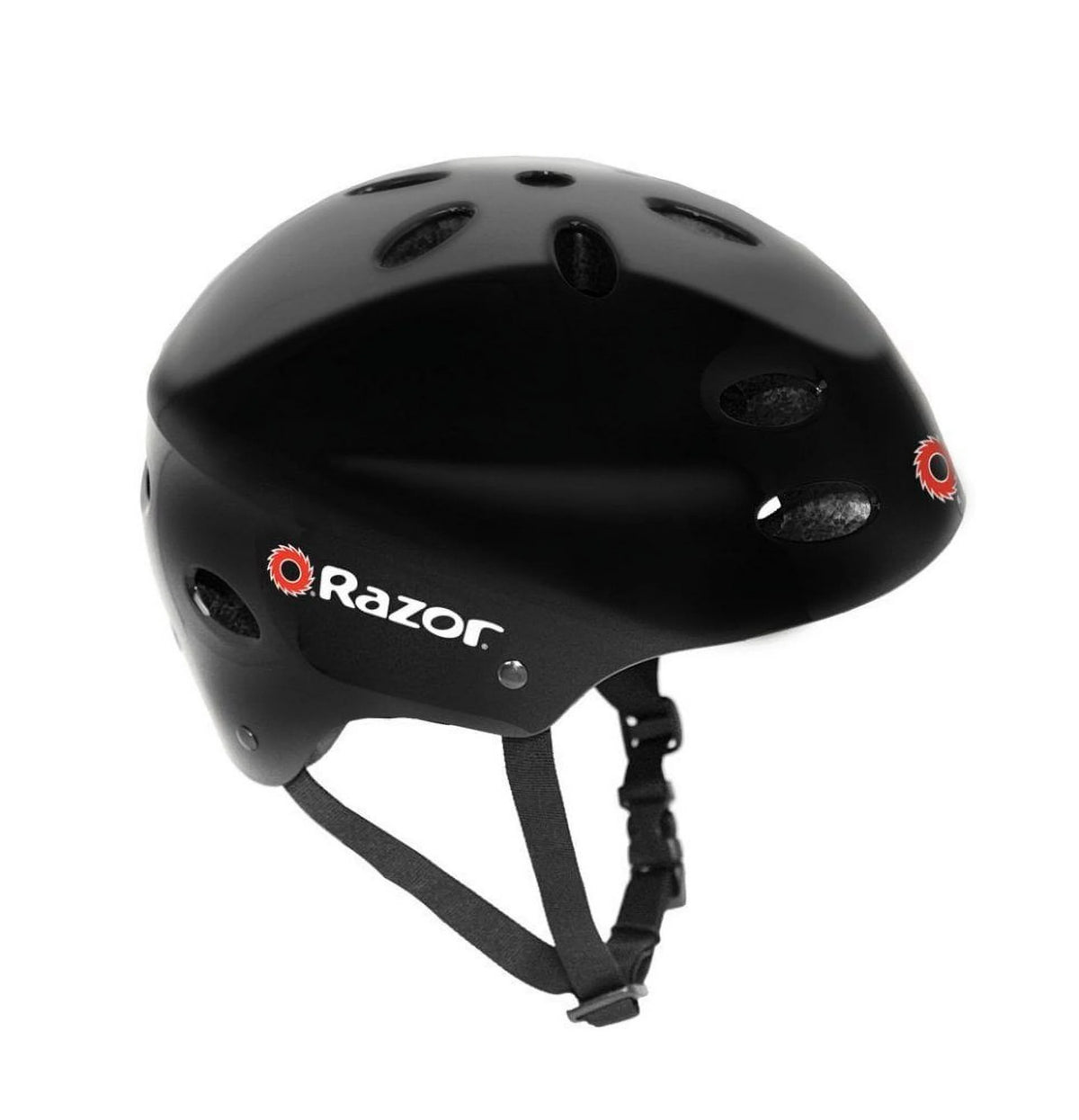 Glossy Black Child's Helmet W9094