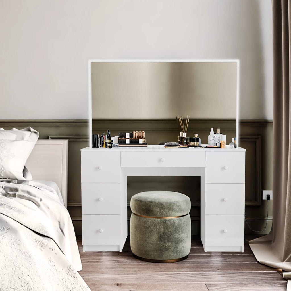 White Painted Vanity Table P5538
