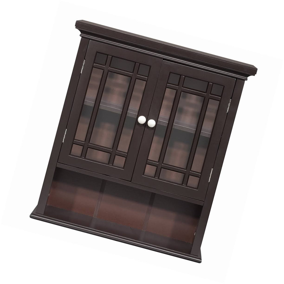 Dark Espresso Wall Cabinet with 2 Doors D805142