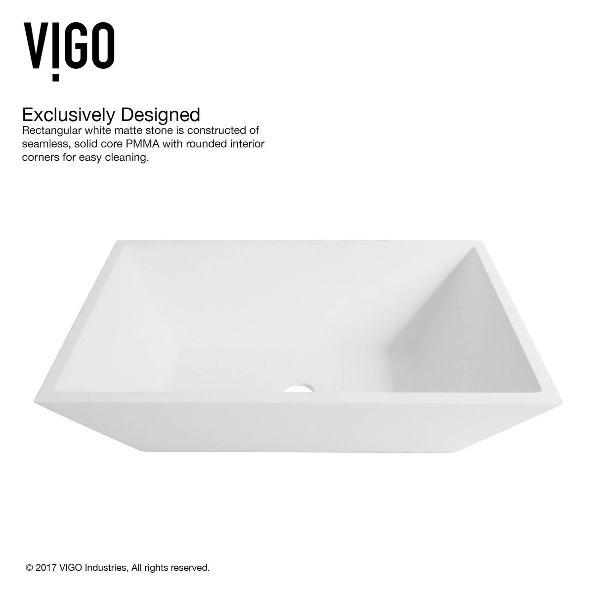 Matte Stone Vessel Bathroom Sink with Vessel Faucet in Antique Rubbed Bronze E501916