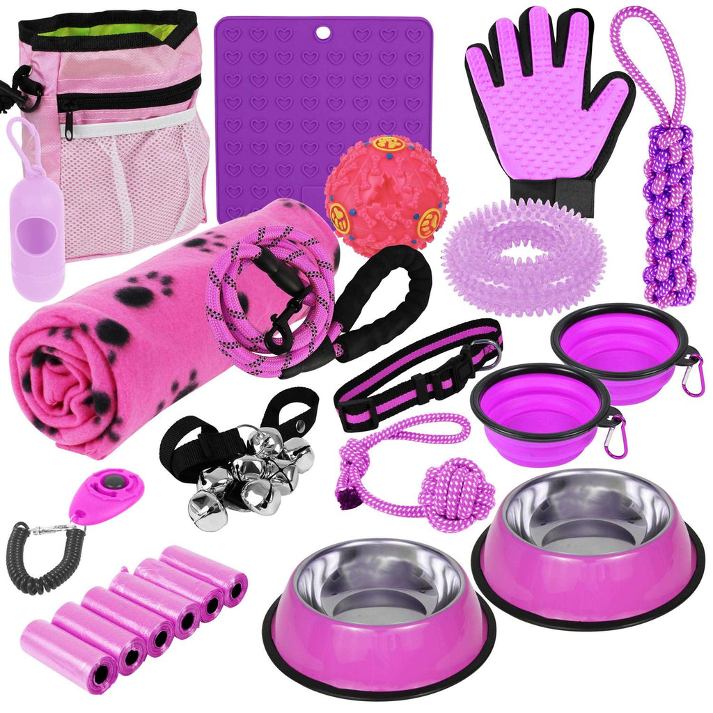 Puppy Starter Kit Dog Toys Dog Bed Blankets Grooming Tool Y622