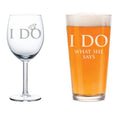 Set of 2 10 oz Wine & Beer Pint Glasses H372127