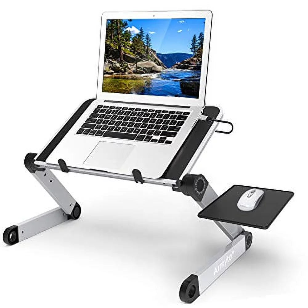 Adjustable Laptop Stand with Cooling Fan & Mouse Pad U59421