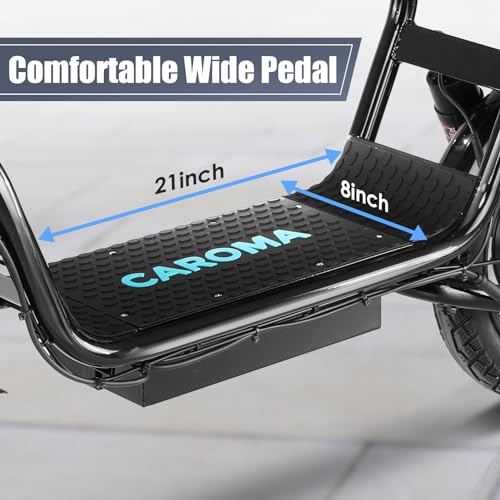Electric Scooter with Seat, 14" Tires Foldable with Basket B40345