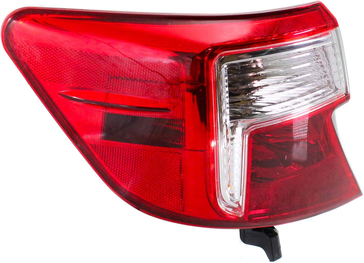Tail Light Assembly Compatible with 2012-2014 Toyota Camry Outer Red and Clear Lens Driver Side Pack of 2 R7127