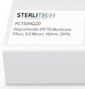 5.0 Micron Polycarbonate Membrane Filters 142mm, 20/pk F422890
