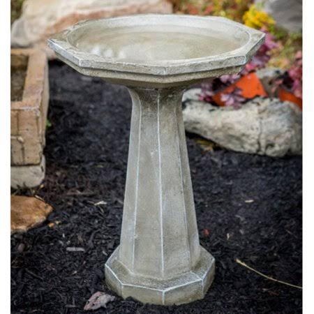 Cast Stone Octagon Bird Bath Ocher Yellow I278