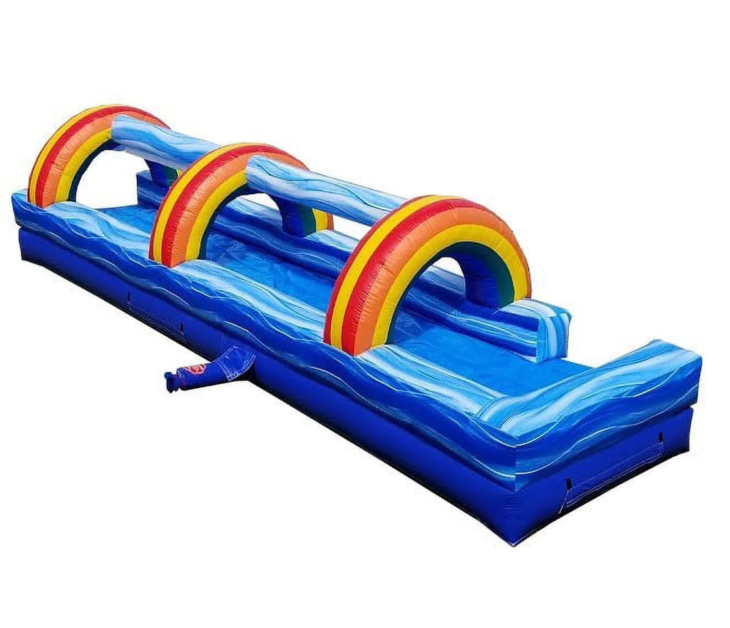 Blue Inflatable Slip n Slide with Blower J4297