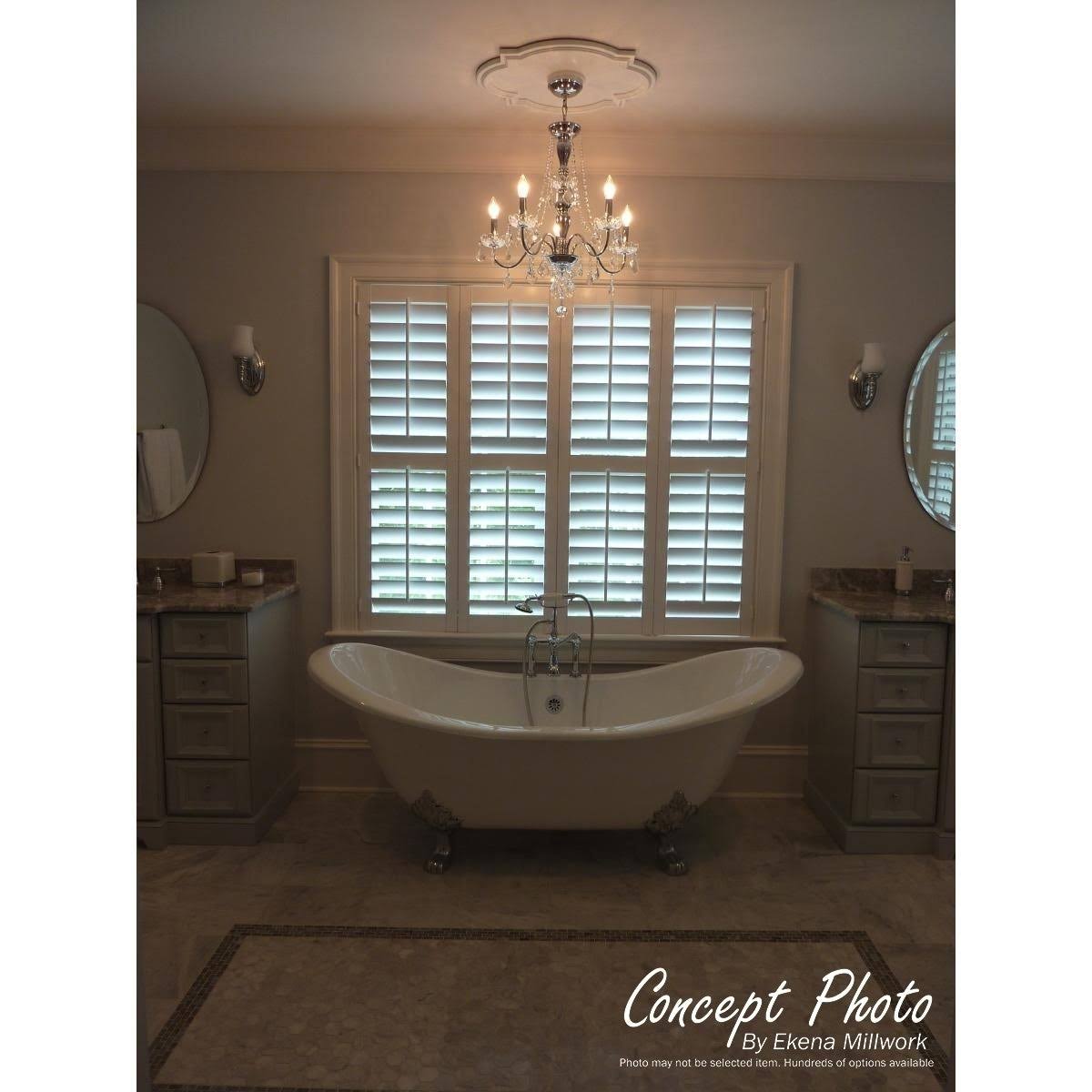12 1/2x22OD x 1 1/2x22P Ceiling Medallion Hand-Painted Castle Stone Crackle L190