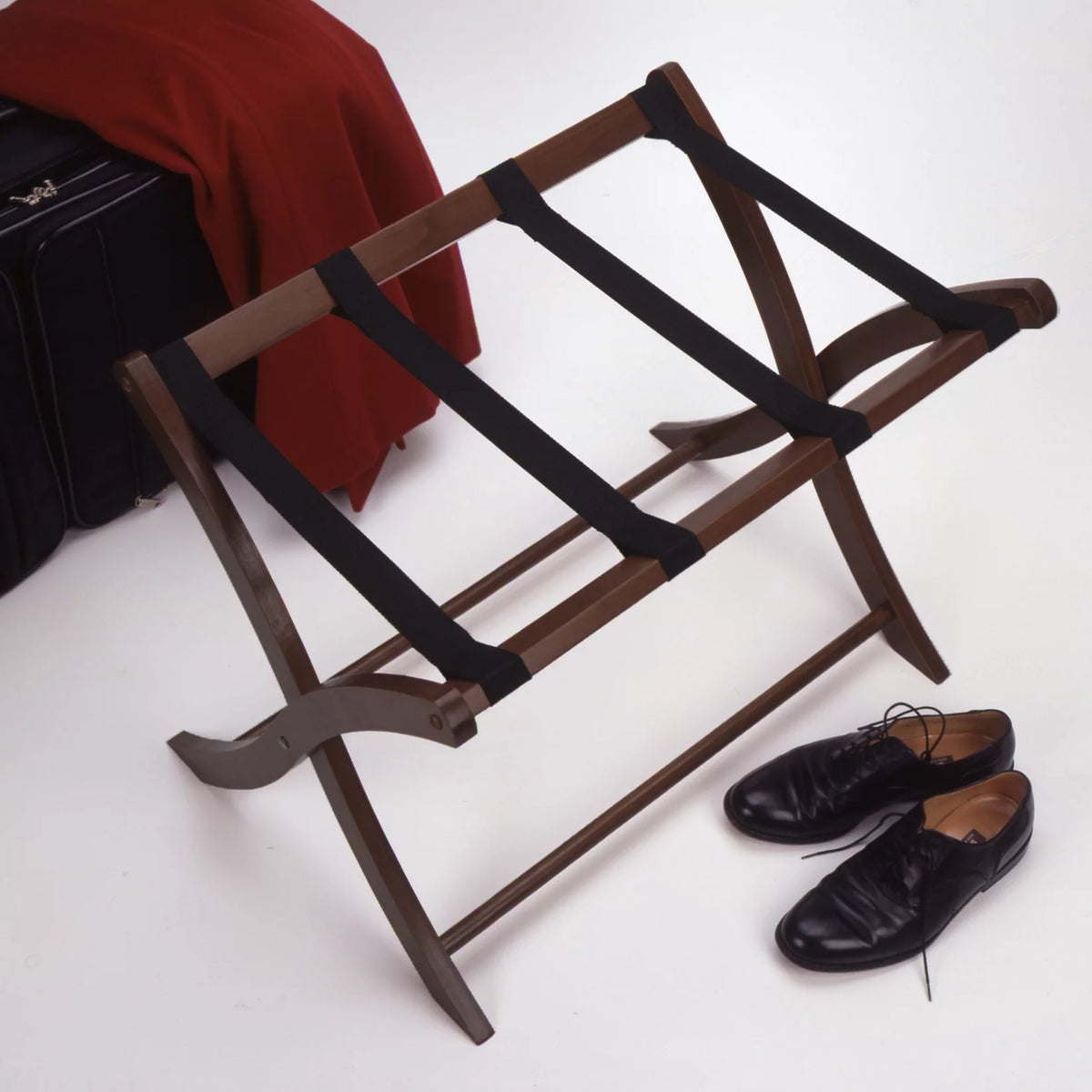 Walnut Wood Luggage Rack G617572